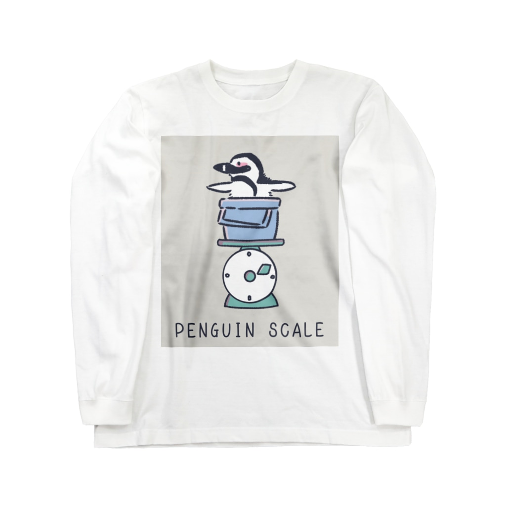 nagisa-ya(なぎさや) ペンギン雑貨のペンギンスケール Long Sleeve T-Shirt