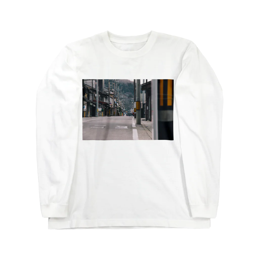 yohakuyaのcentral shopping district　#Tシャツのよはくを埋める ロングスリーブTシャツ