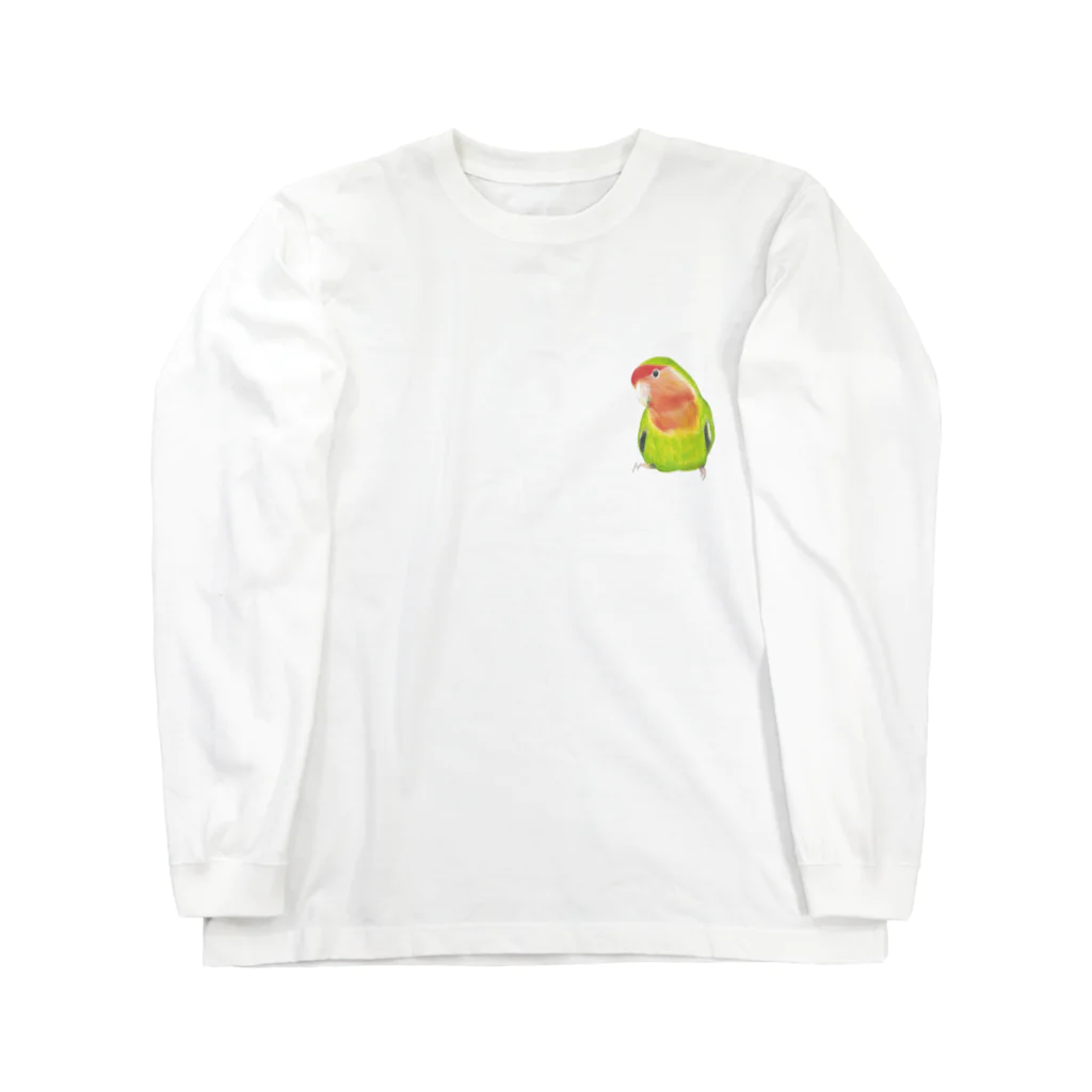 森図鑑の[森図鑑]コザクラインコ ノーマル Long Sleeve T-Shirt