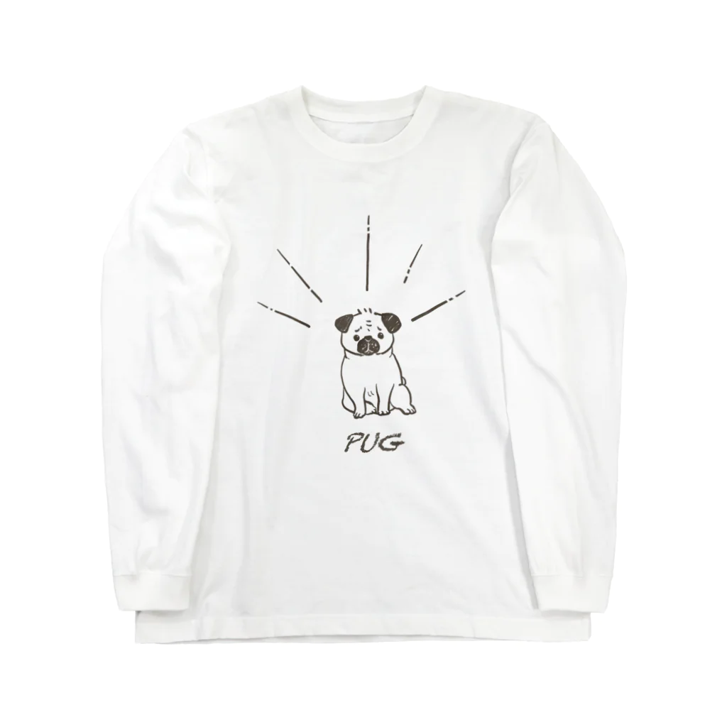 ぱをみせのパグ Long Sleeve T-Shirt