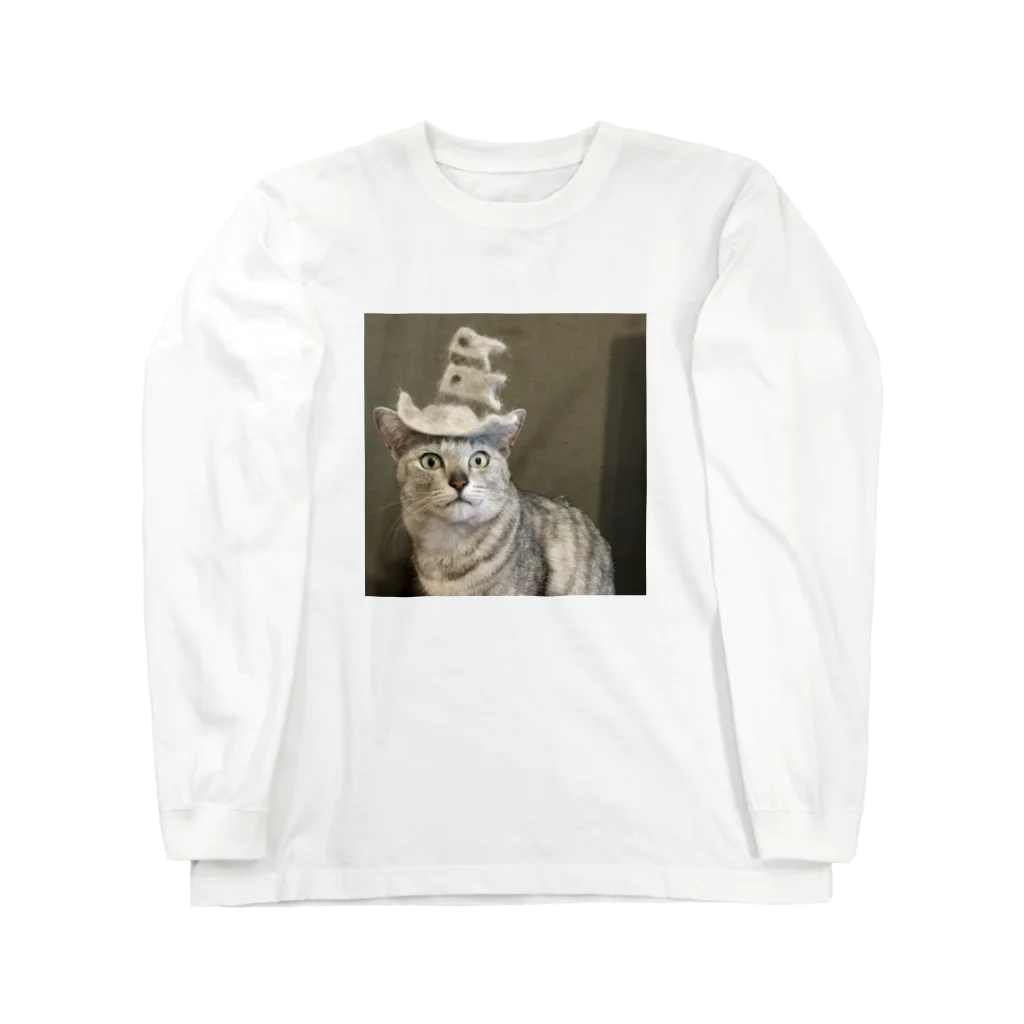 ミロルナの鯉のぼり猫　抜け毛チャレンジ Long Sleeve T-Shirt