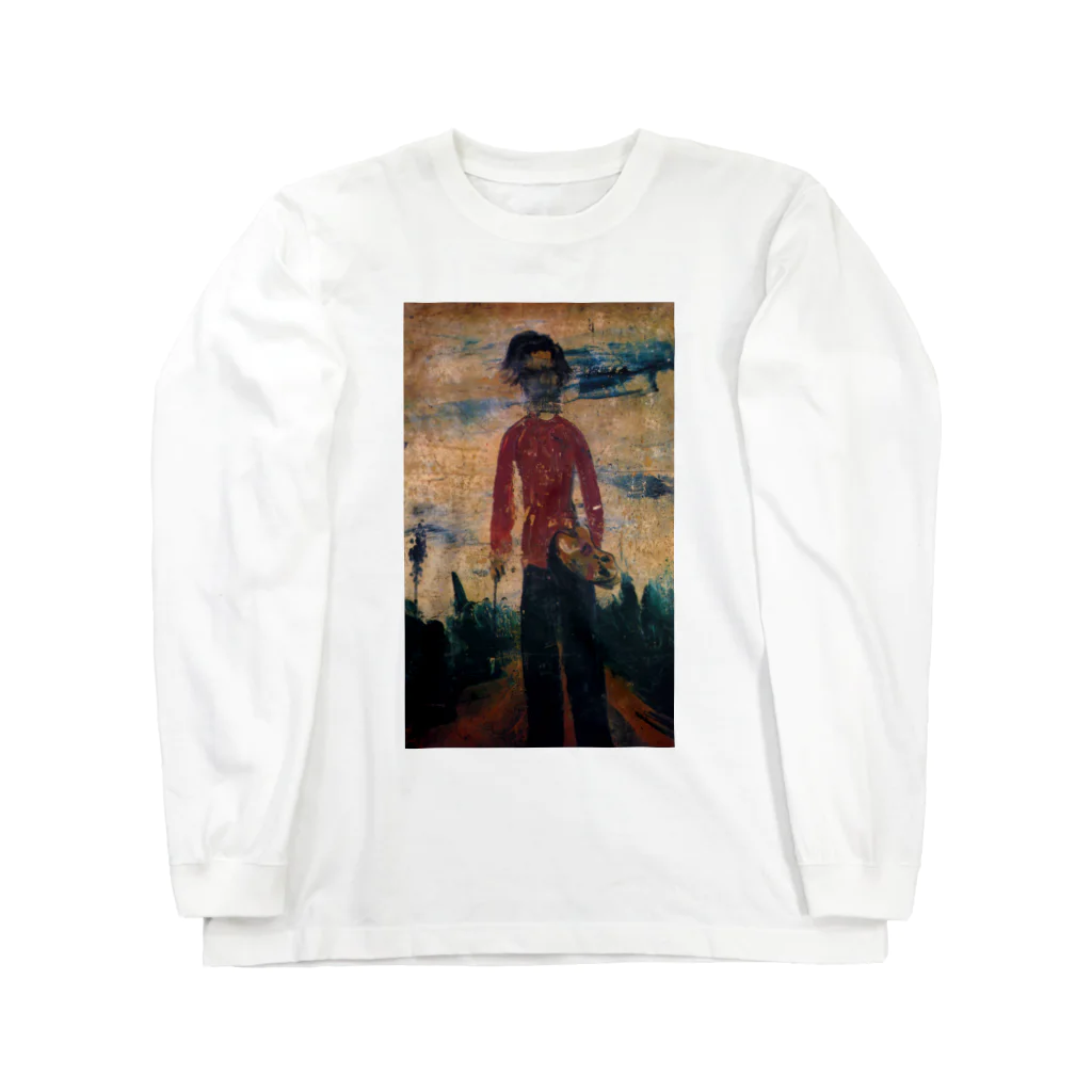 神秘堂の佐伯祐三　立てる自画像 Long Sleeve T-Shirt