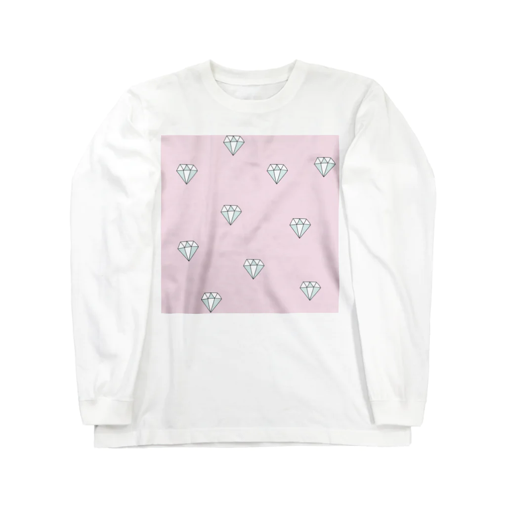 motionのピンクダイヤモンド Long Sleeve T-Shirt