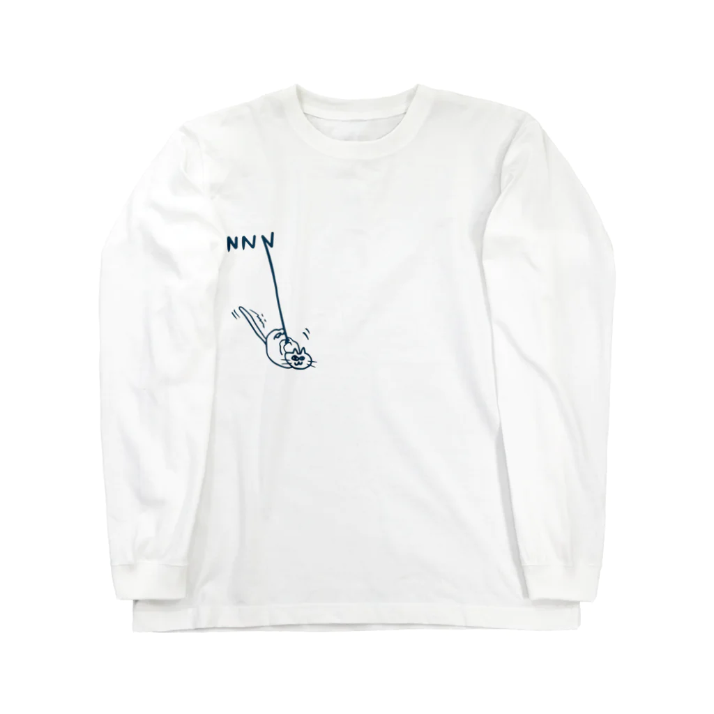 地域猫　那珂川 ねこ ネットワークの地域猫　応援デザイン　NNN限定⭐︎しばたみなみ Long Sleeve T-Shirt