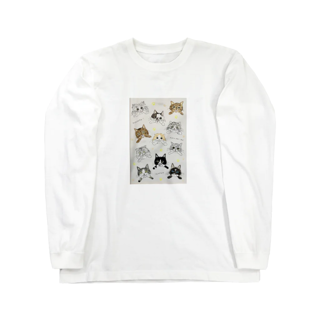 mokufukuの笑っていこうぜ Long Sleeve T-Shirt