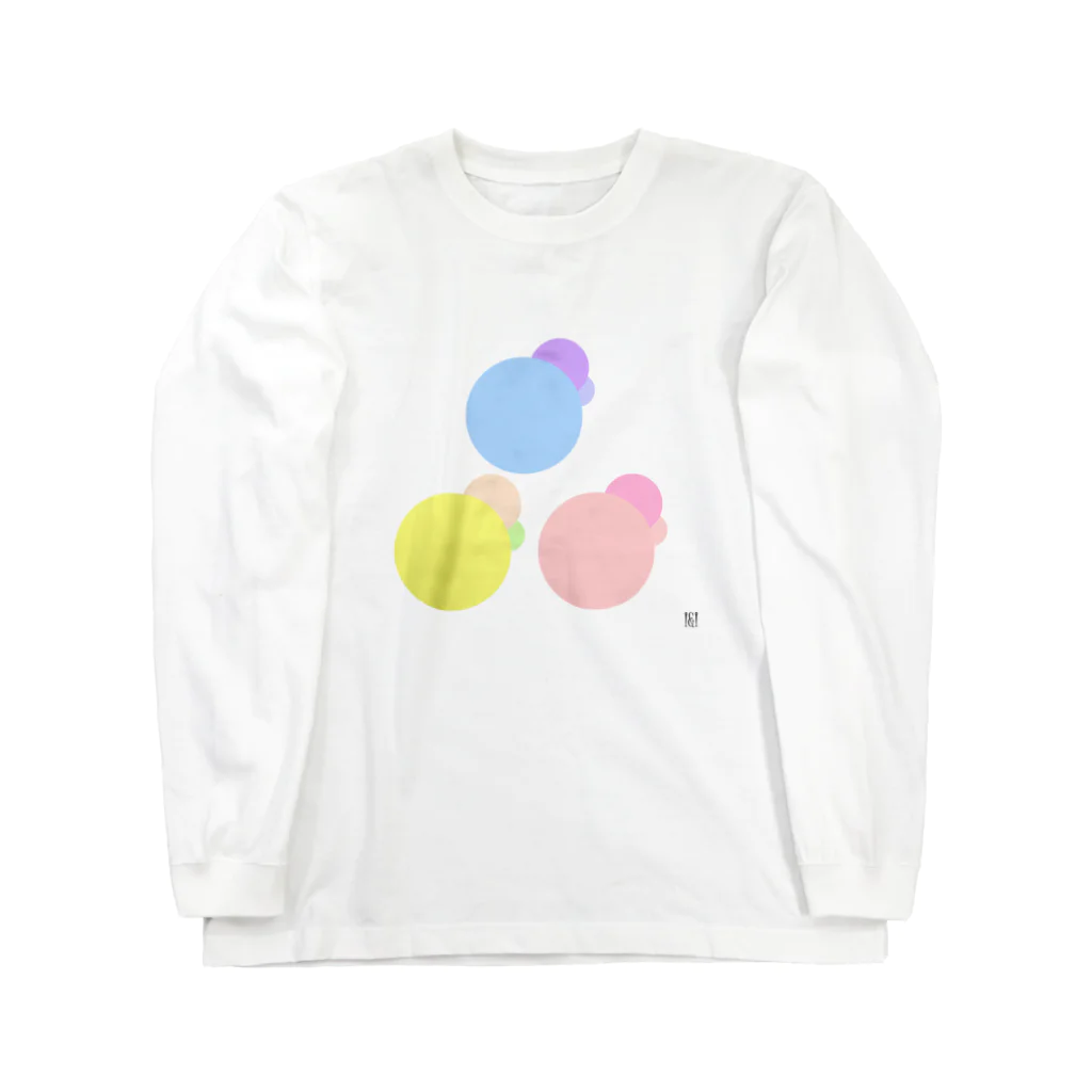 I&IのPastel color dots 3 ロングスリーブTシャツ