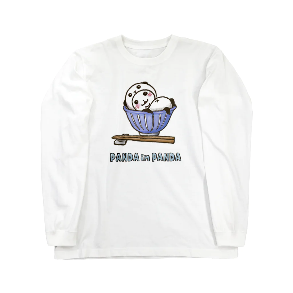 スパイシー千鶴のパンダinぱんだ(お茶碗) Long Sleeve T-Shirt