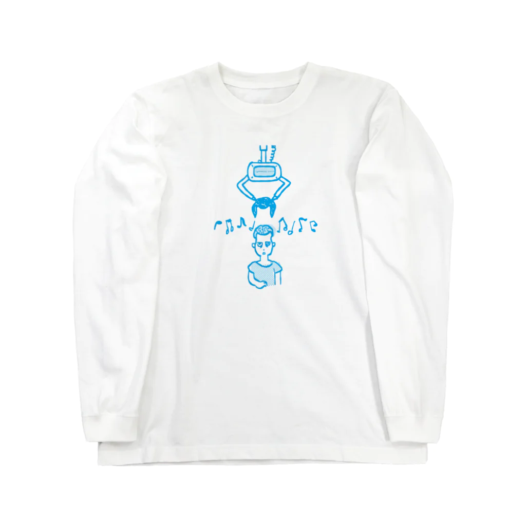 べれ {suzuri} ふぁなのクレゲ中毒【ブルー】 Long Sleeve T-Shirt