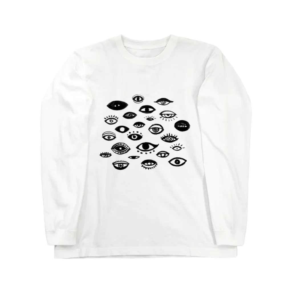 IZANAMI by Akane Yabushitaの千の瞳（The Observer Is the Observed） - 黒 Long Sleeve T-Shirt