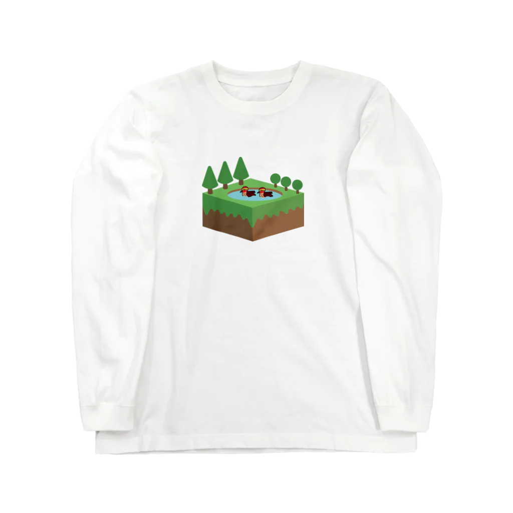 楽猫楽描しげ屋の箱池コガモ Long Sleeve T-Shirt