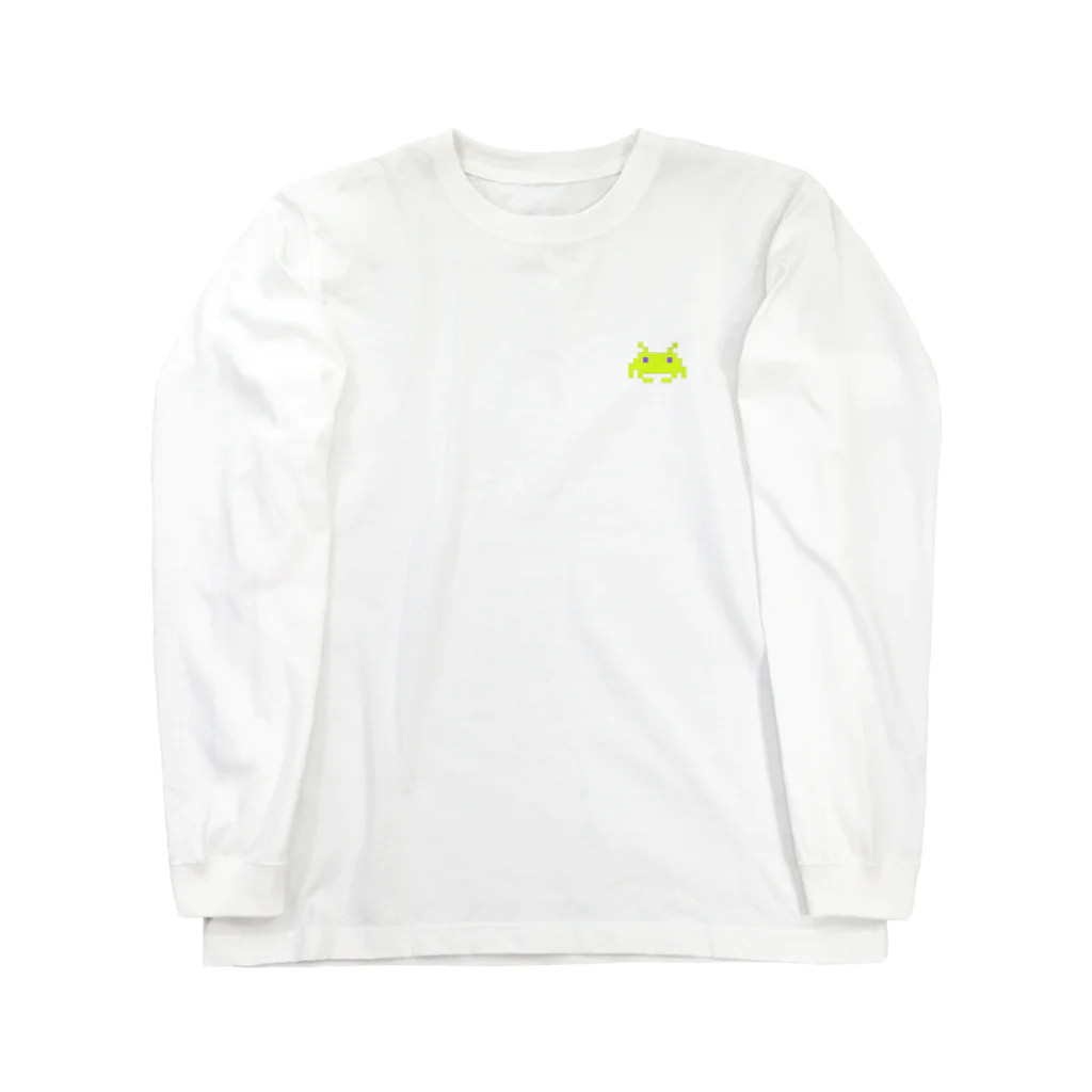 Mulanのドット絵の宇宙人 Long Sleeve T-Shirt