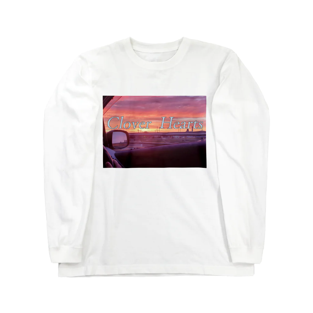 Clover HeartsのClover Hearts夕日 Long Sleeve T-Shirt