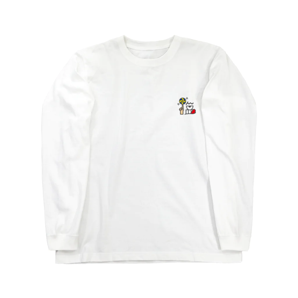 塩チャンネルの塩ちゃんロゴ Long Sleeve T-Shirt