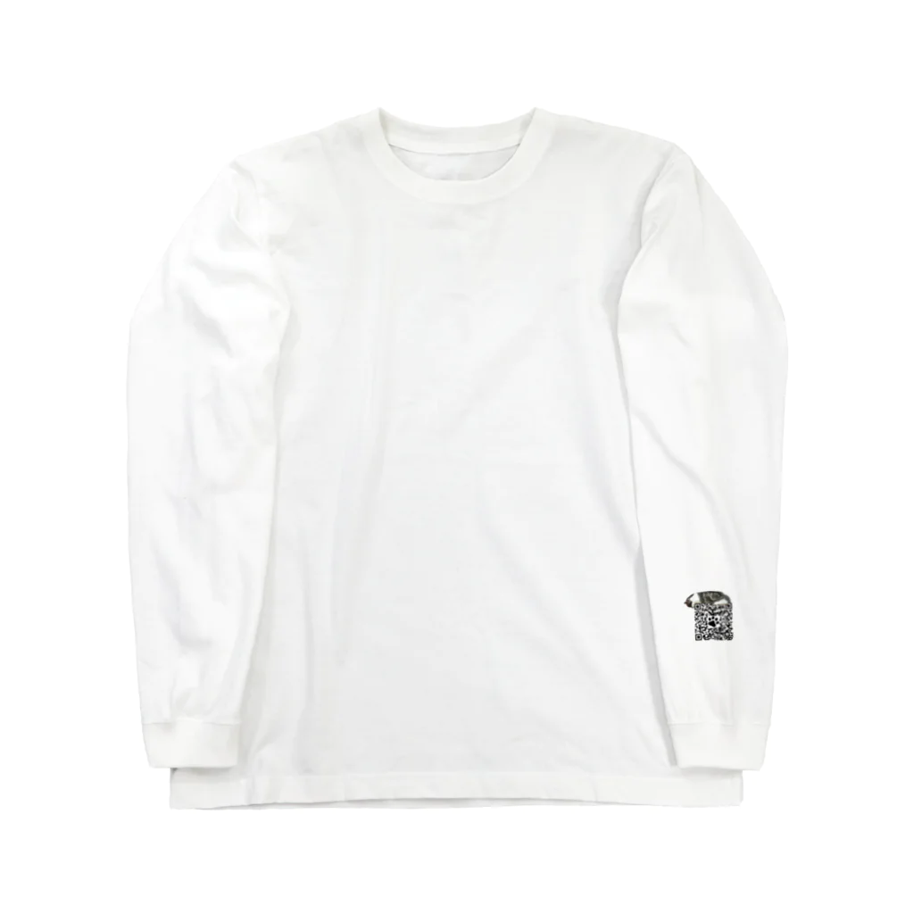 みやた家ショップのねこQRコード Long Sleeve T-Shirt