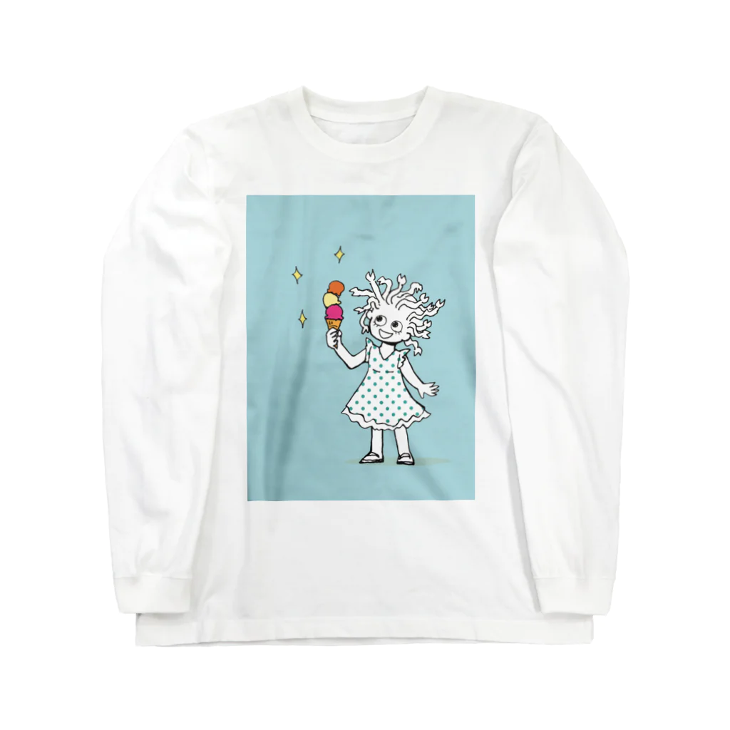 杜の魚のアイスクリンとメドゥーサ Long Sleeve T-Shirt