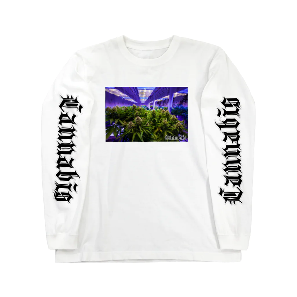 CannabisのCannabis スリーブプリントロンT ロングスリーブTシャツ