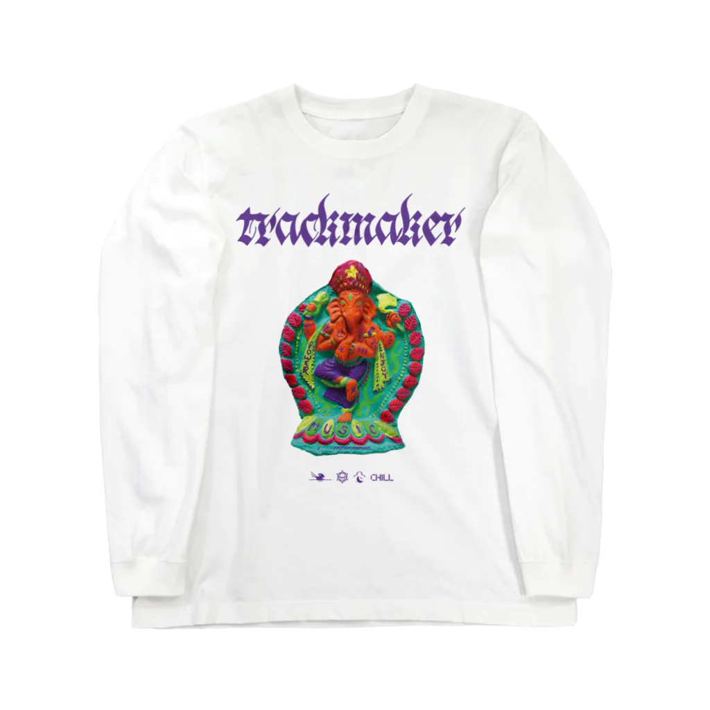 trackmakerのRainbow Ganesha Music ロングスリーブTシャツ