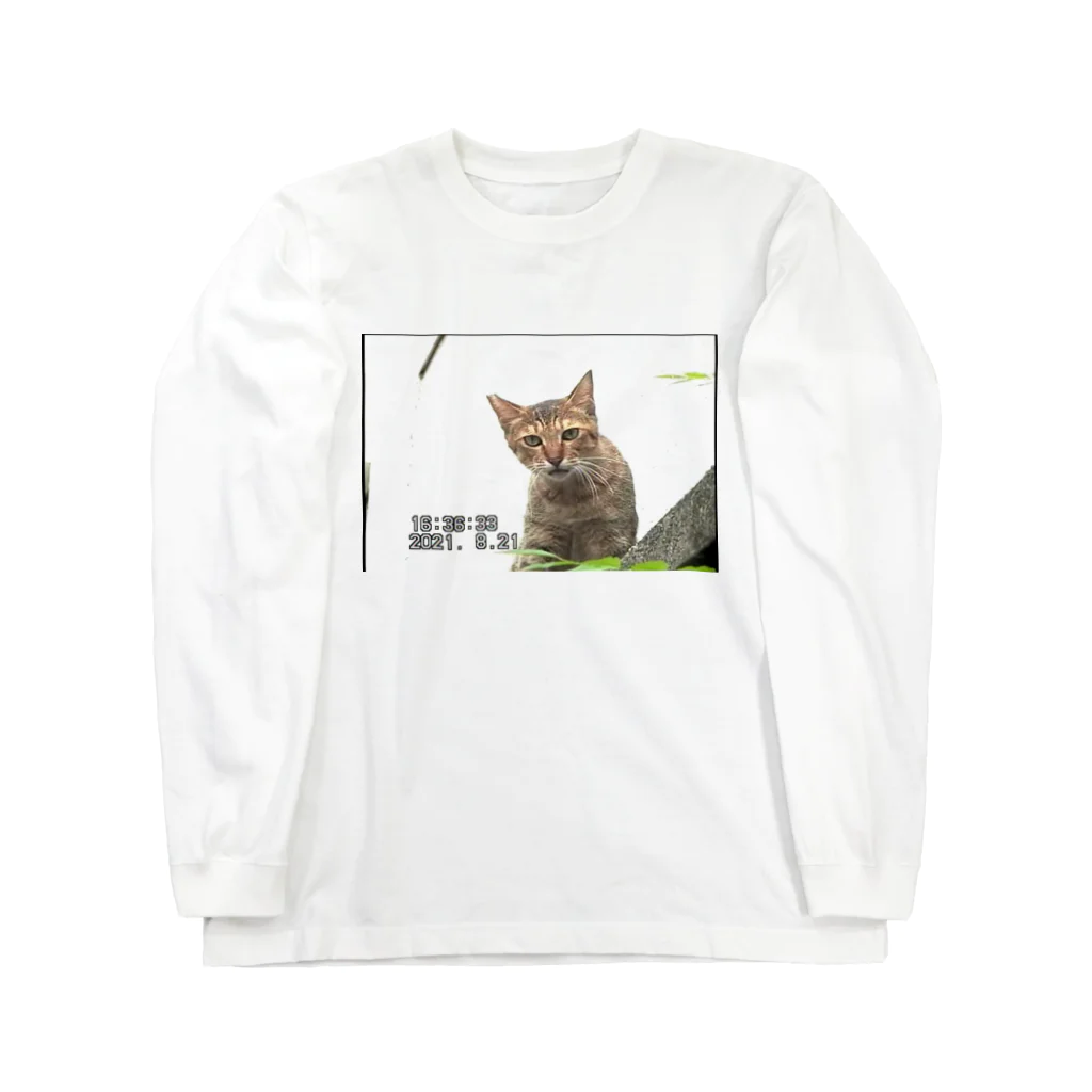 ディスク百合おんのminiDVテープ「猫」 ロングスリーブTシャツ