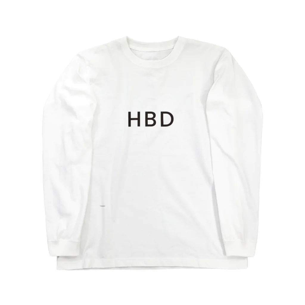 VVWORDSのさりげないハピバ・HAPPYBIRTHDAY Long Sleeve T-Shirt