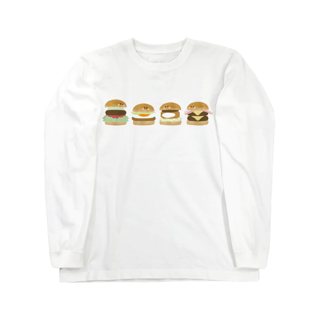 cotton-berry-pancakeのなかよしバーガーちゃん Long Sleeve T-Shirt