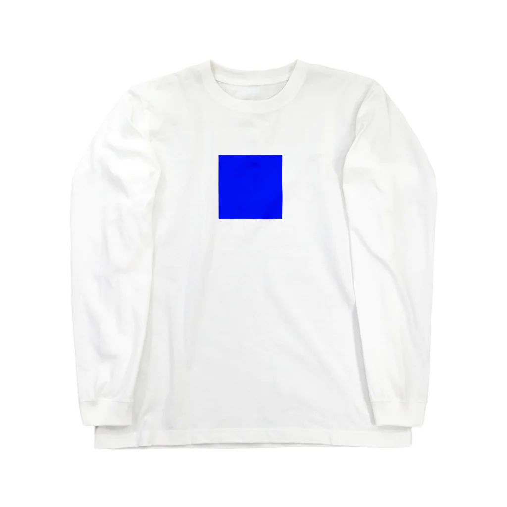 yjのお店の一部blue 롱 슬리브 티셔츠
