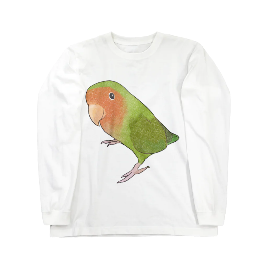 まめるりはことりの見つめるコザクラインコちゃん【まめるりはことり】 Long Sleeve T-Shirt