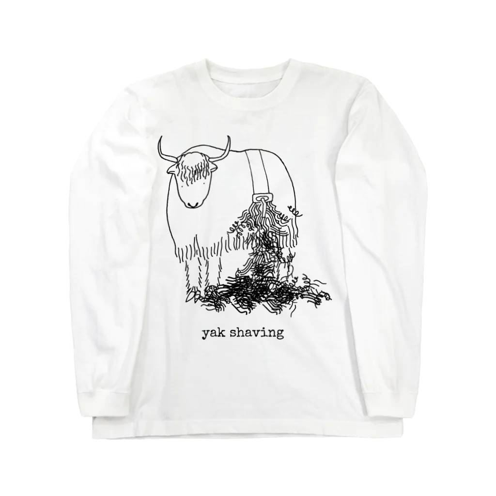 risacanのyak shaving ロングスリーブTシャツ