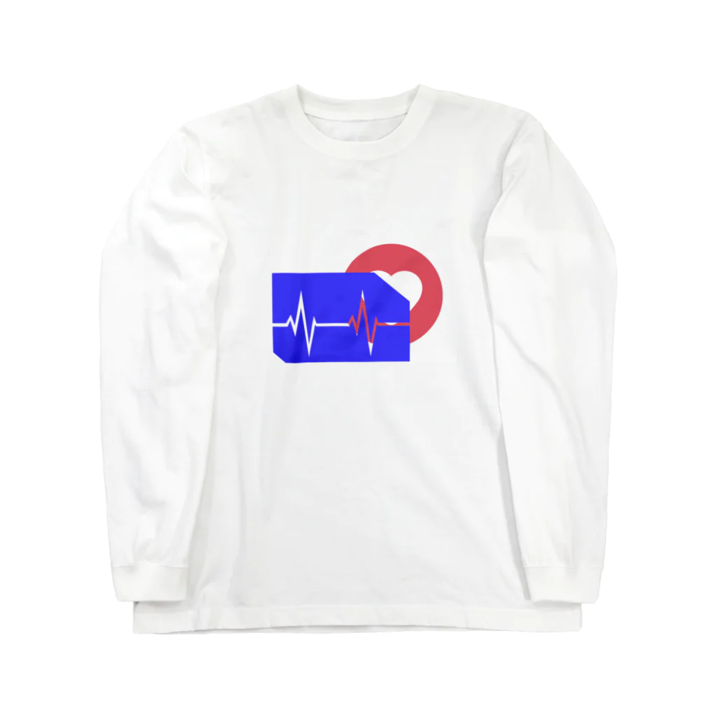 JomeTKの心電図 Long Sleeve T-Shirt