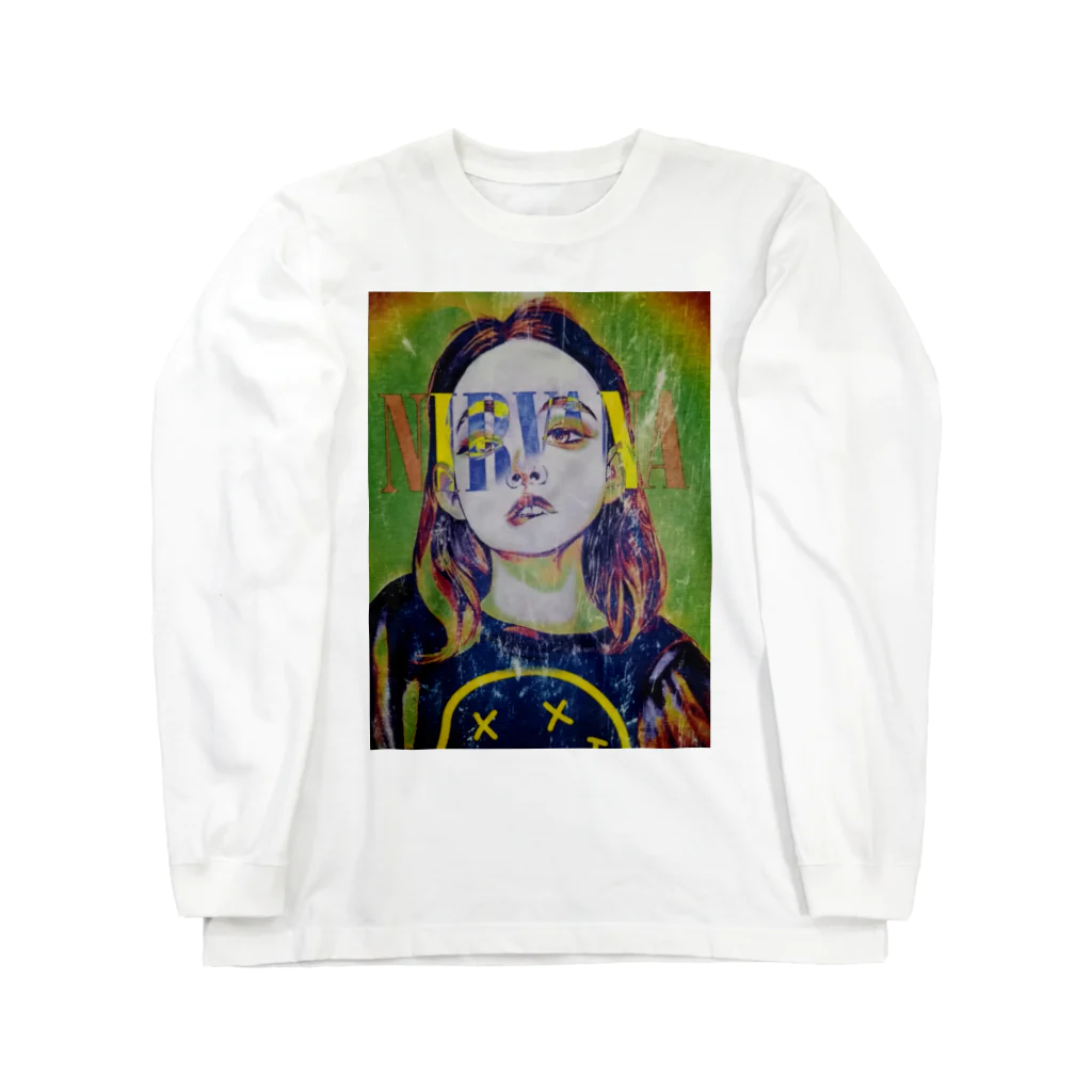 RIYO-DesignSHOPのSTREETリメイク古着テイストレディ Long Sleeve T-Shirt