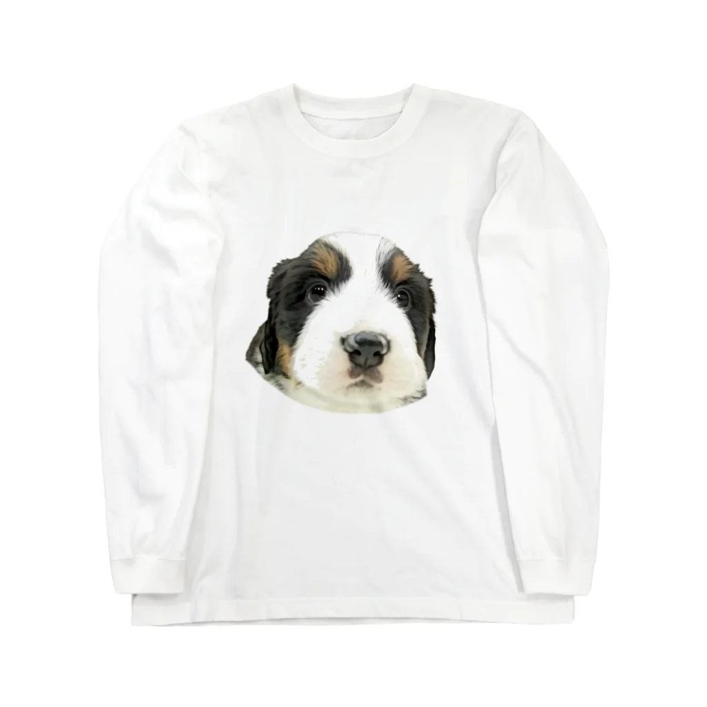 marucreateのバーニーズマウンテンドッグA　子犬 Long Sleeve T-Shirt