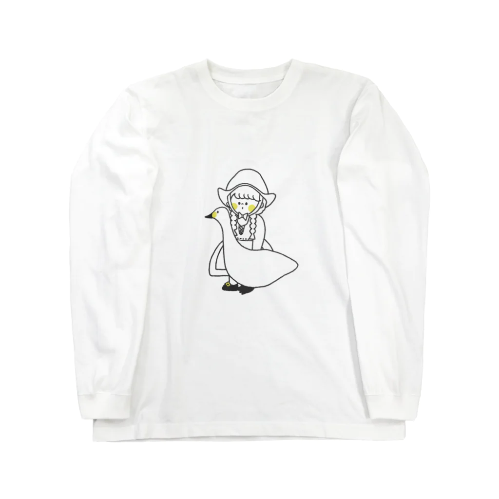 tanakasakiの女の子と白鳥 Long Sleeve T-Shirt