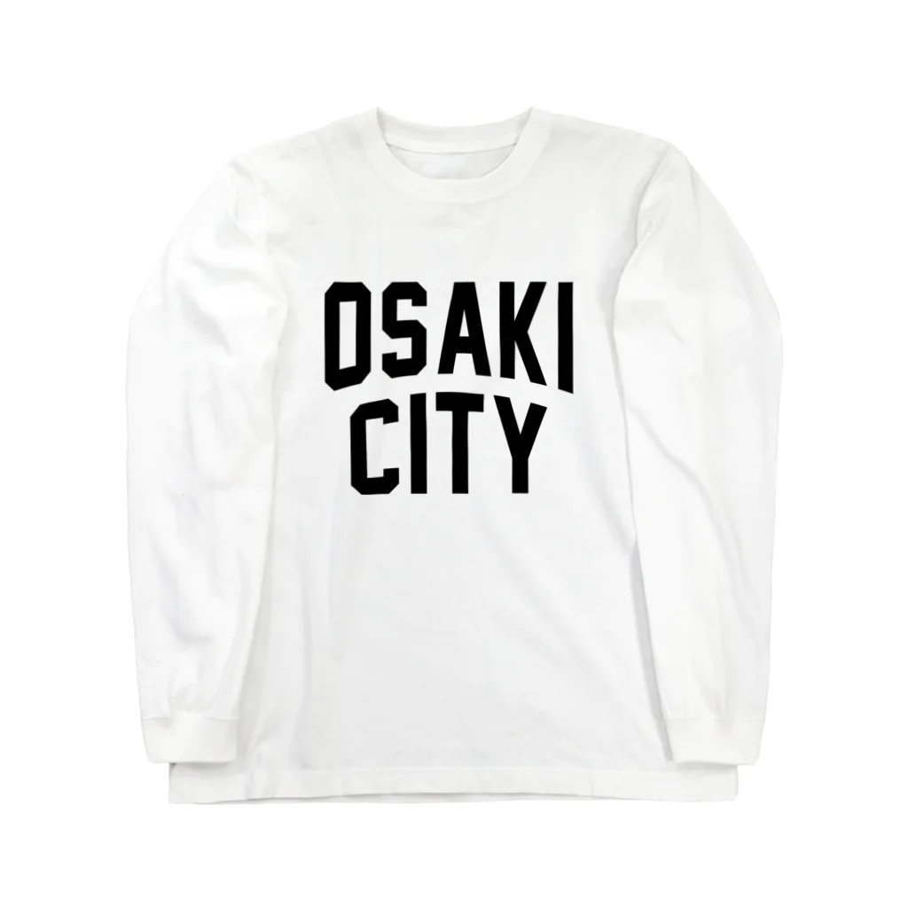 JIMOTOE Wear Local Japanの大崎市 OSAKI CITY　ロゴブラック ロングスリーブTシャツ