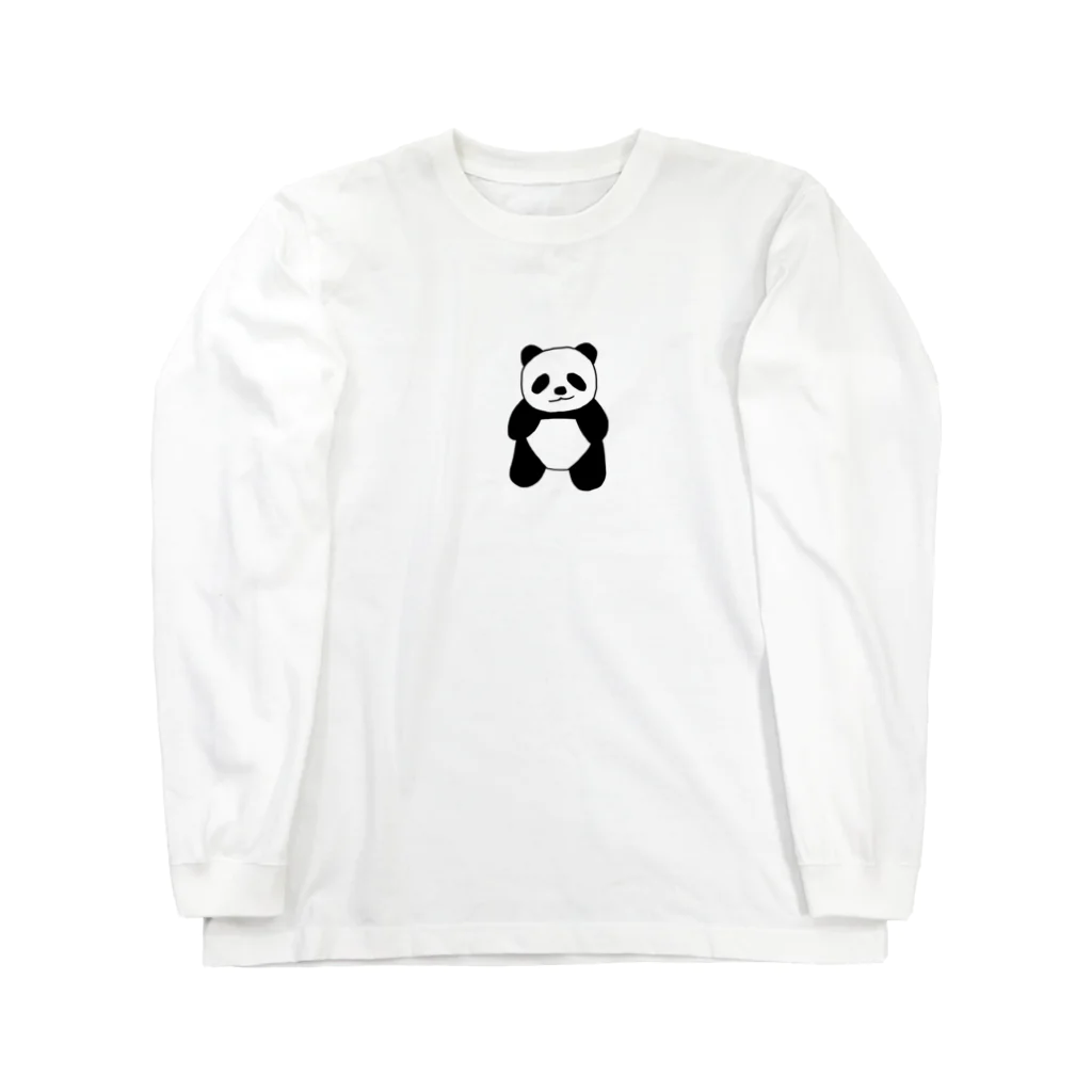 ぱんだ屋さんのドヤ顔 パンダ Long Sleeve T-Shirt