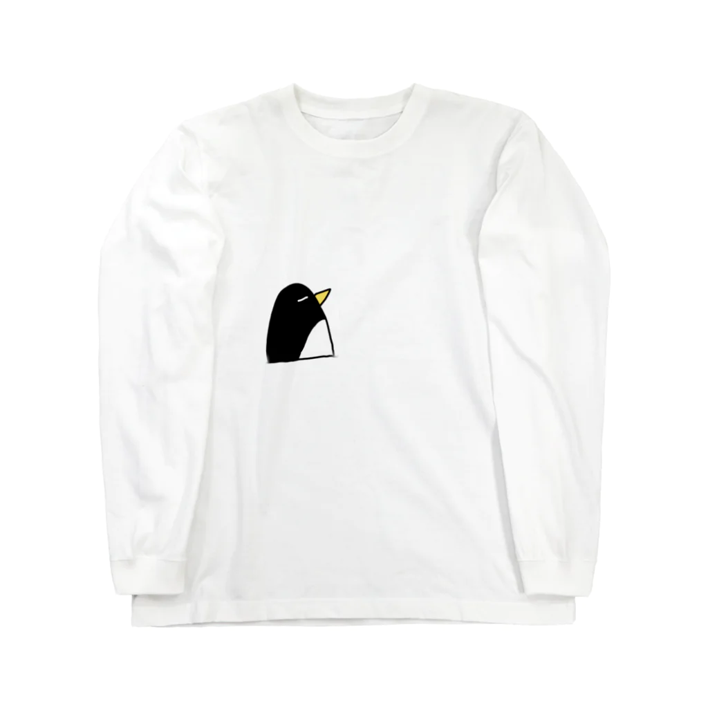 布団の中は無重力の無重力ぺんぎん Long Sleeve T-Shirt