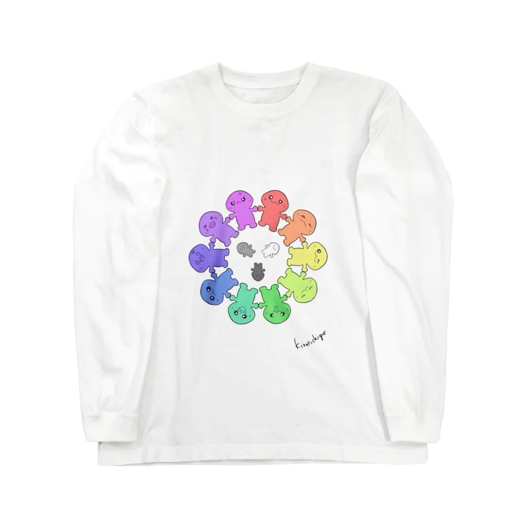 ねこミミ　nekomimiのぺんぺんくん、大集合！ Long Sleeve T-Shirt