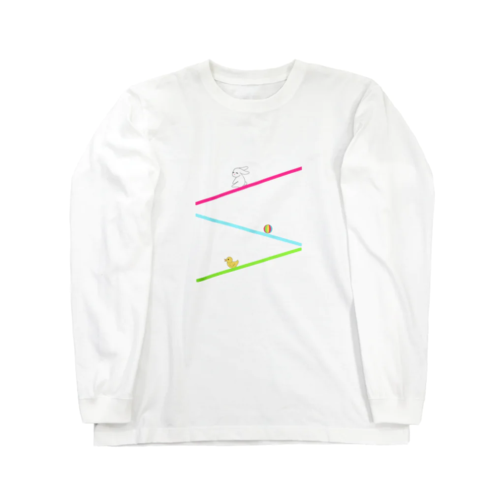 たま屋のダンダンすべり台 ウサたん Long Sleeve T-Shirt