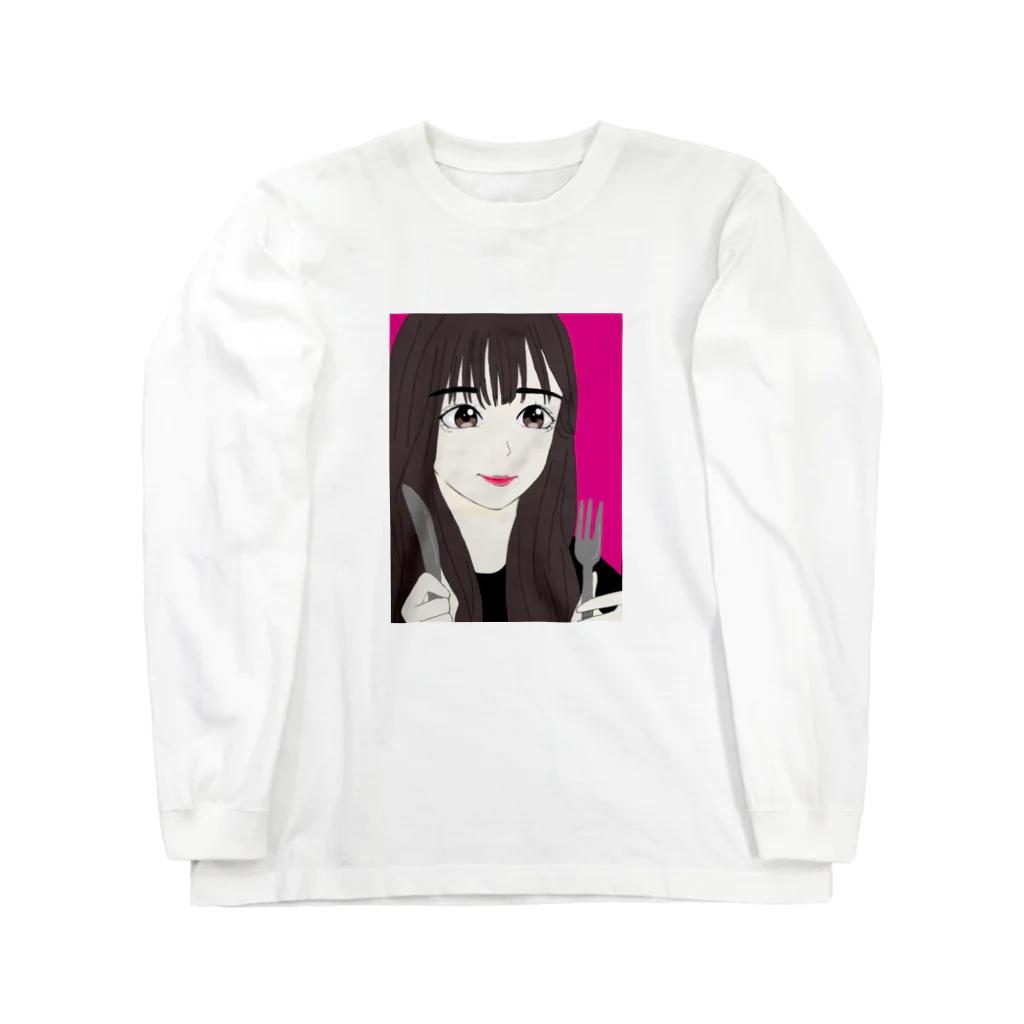 natsuの食いしん坊な女の子 Long Sleeve T-Shirt