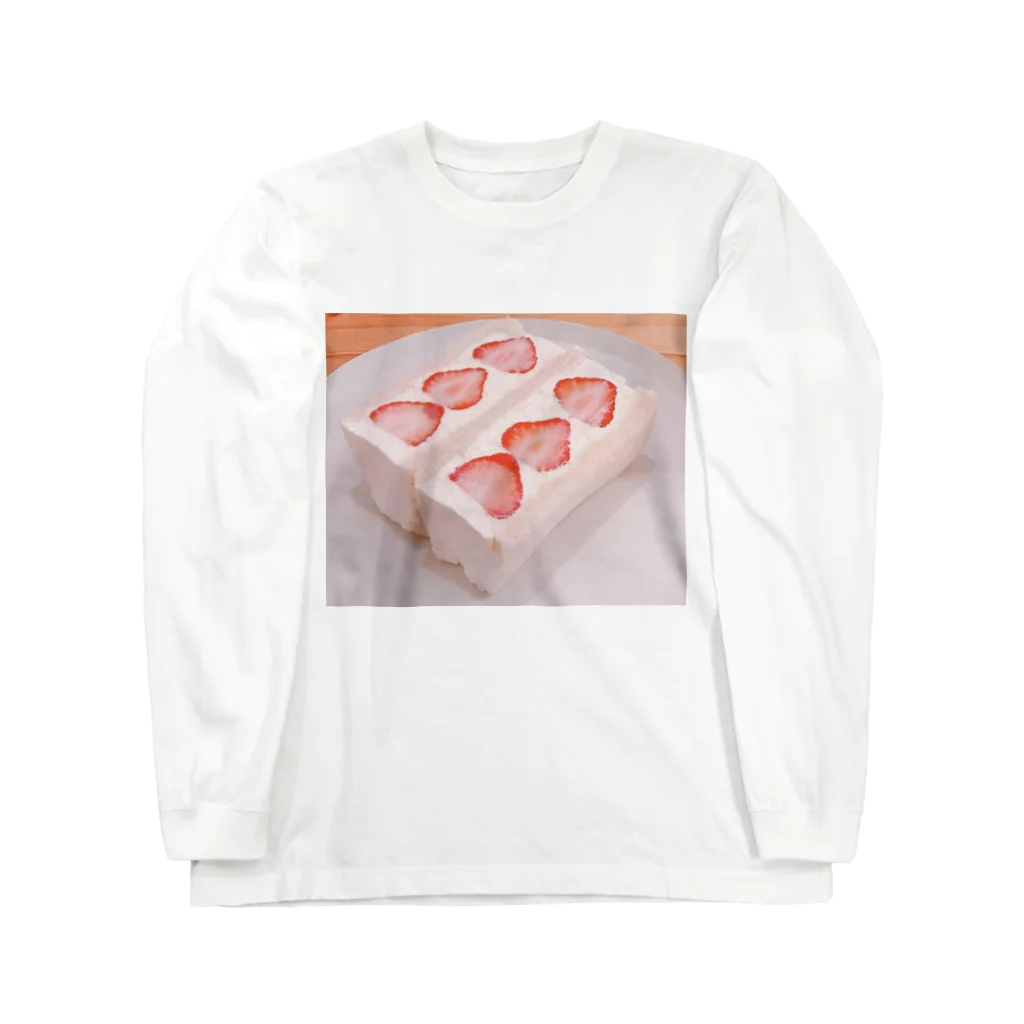 癒しショップのショートケーキ Long Sleeve T-Shirt