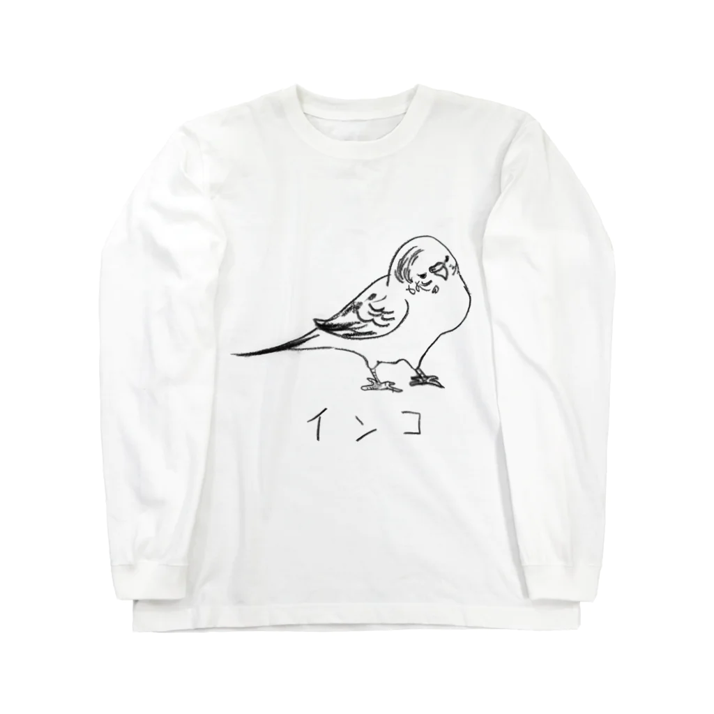 CHUNのセキセイインコ ロングスリーブTシャツ