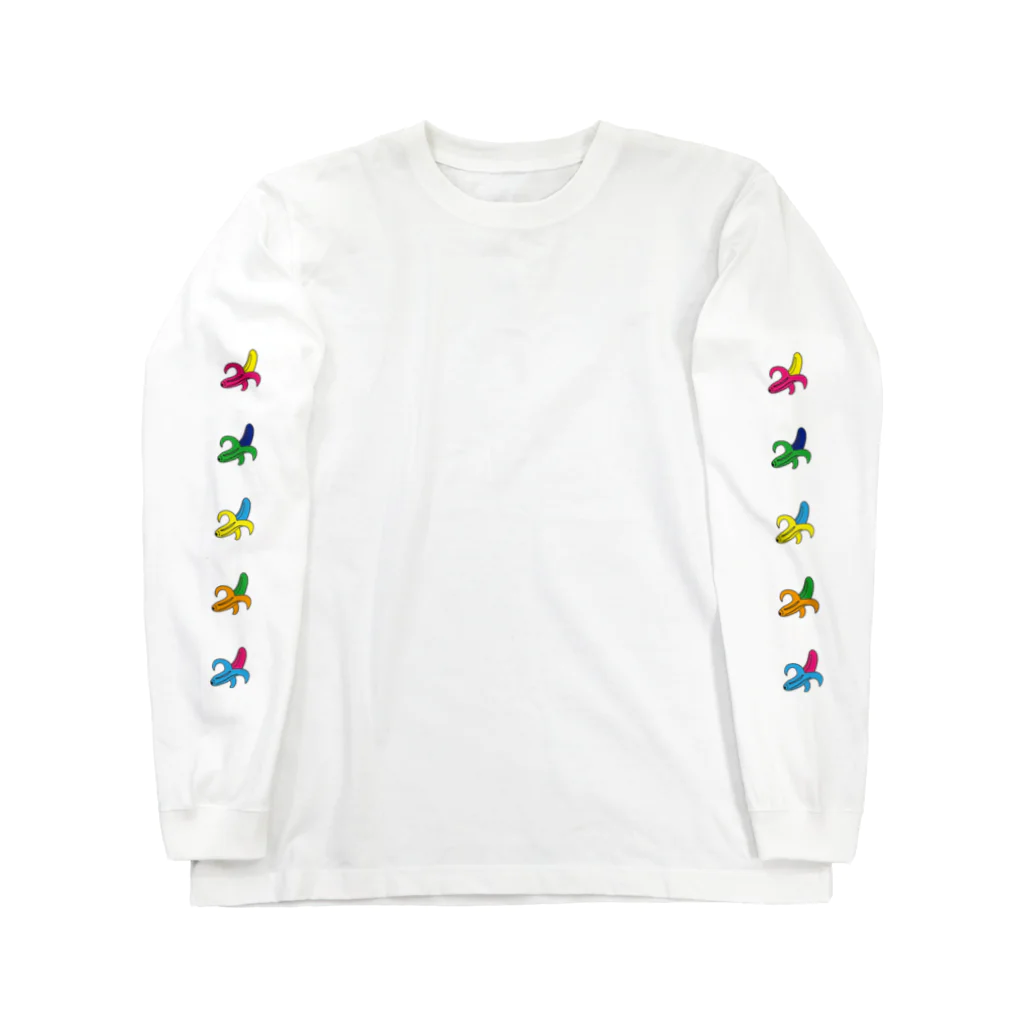 boracayjapan goods storeのカラフルバナナ Long Sleeve T-Shirt