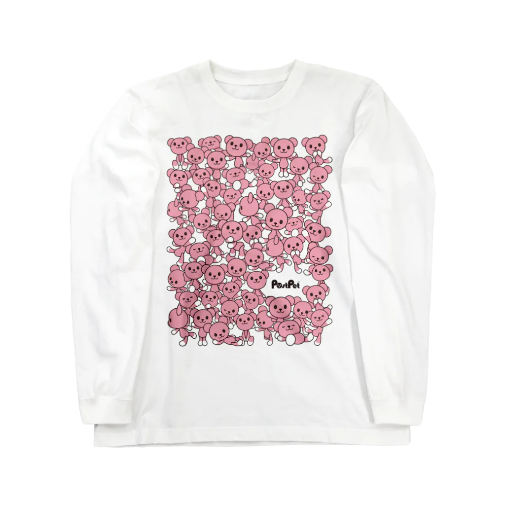 PostPet Official Shopのモモだらけ Long Sleeve T-Shirt