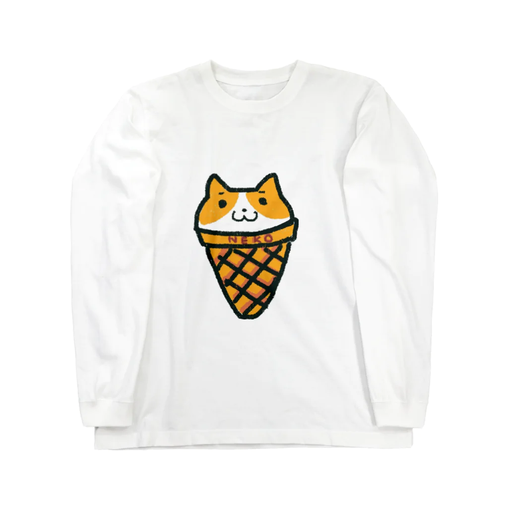 Fowerseedsのねこアイス Long Sleeve T-Shirt