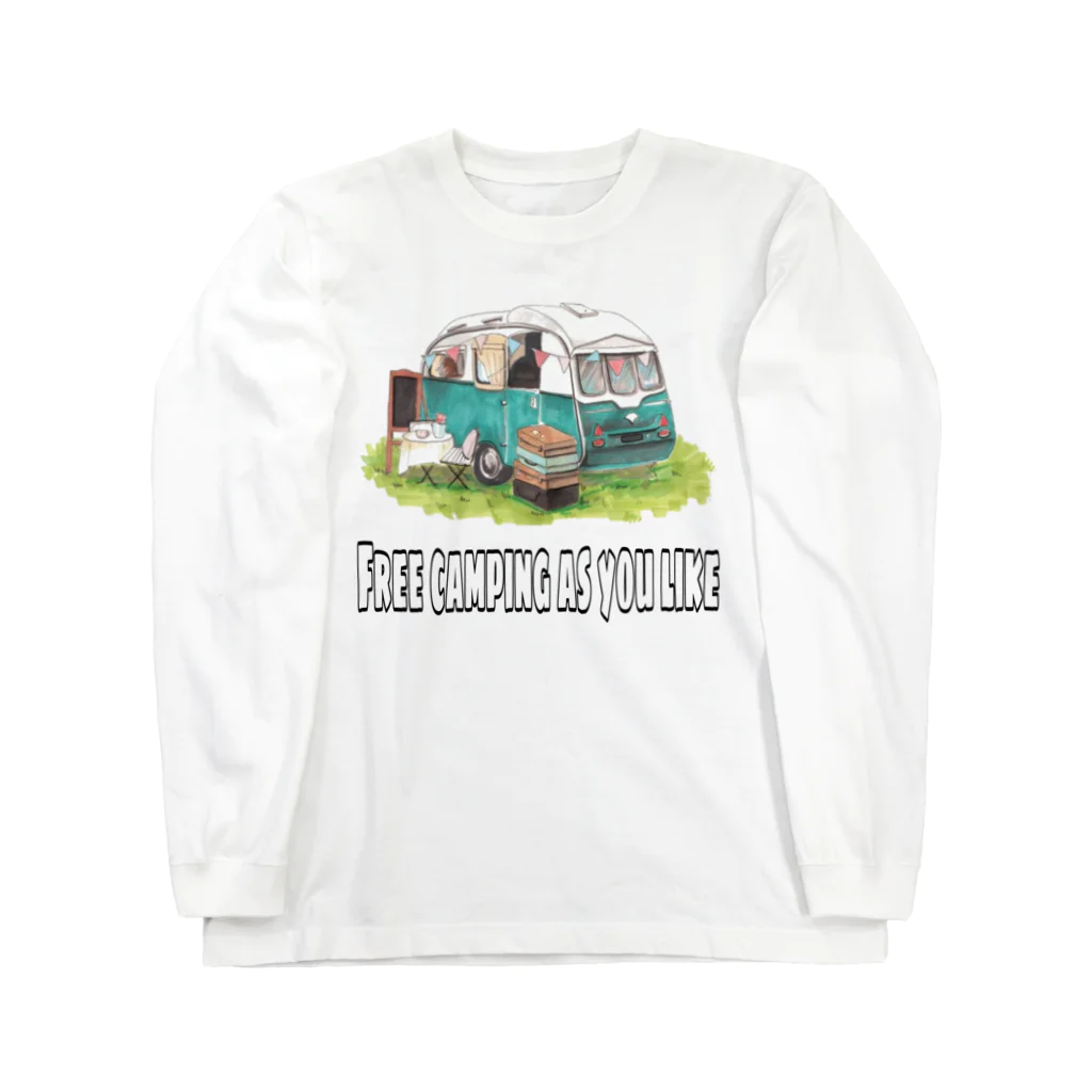 Dreams for the futureのFREE CAMPING AS YOU LIKE ロングスリーブTシャツ