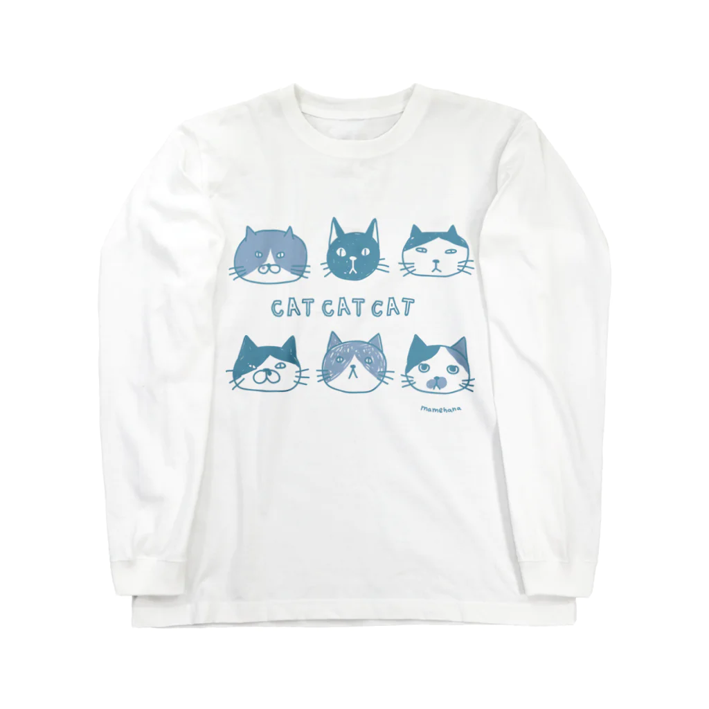 さややん。のお店のCATCATCAT（青） Long Sleeve T-Shirt