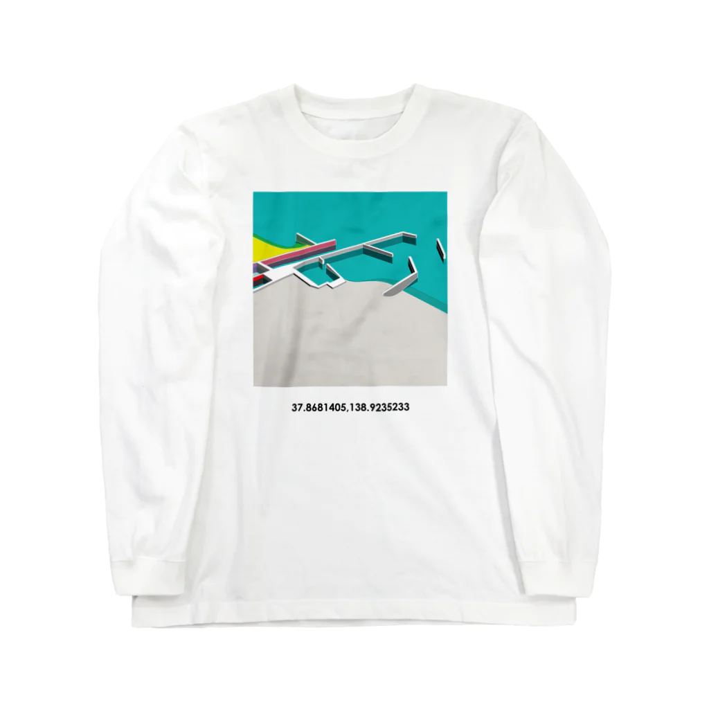 FISHING without FRIENDSのfishing port / shinkawa ロングスリーブTシャツ