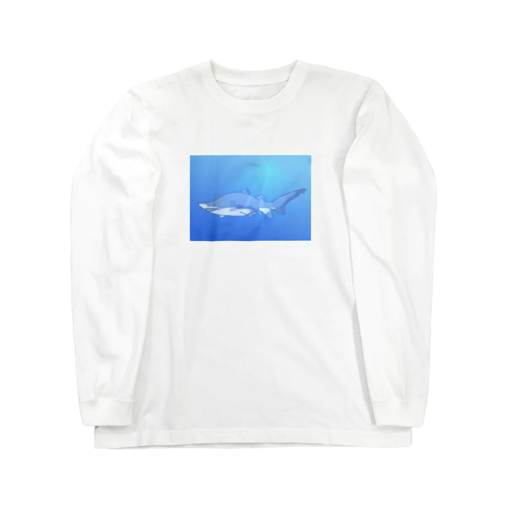 水まんじゅう屋さんのシロワニちゃん Long Sleeve T-Shirt