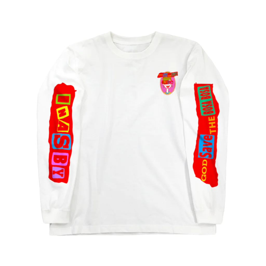 INASBY 髑髏毒郎のゴッドセイブザボサボサちゃん Long Sleeve T-Shirt