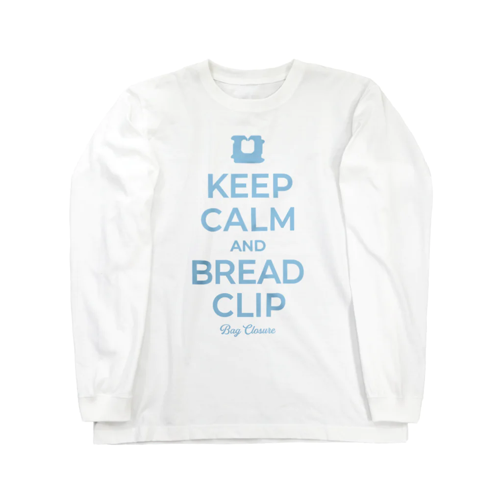 kg_shopのKEEP CALM AND BREAD CLIP [ライトブルー] ロングスリーブTシャツ