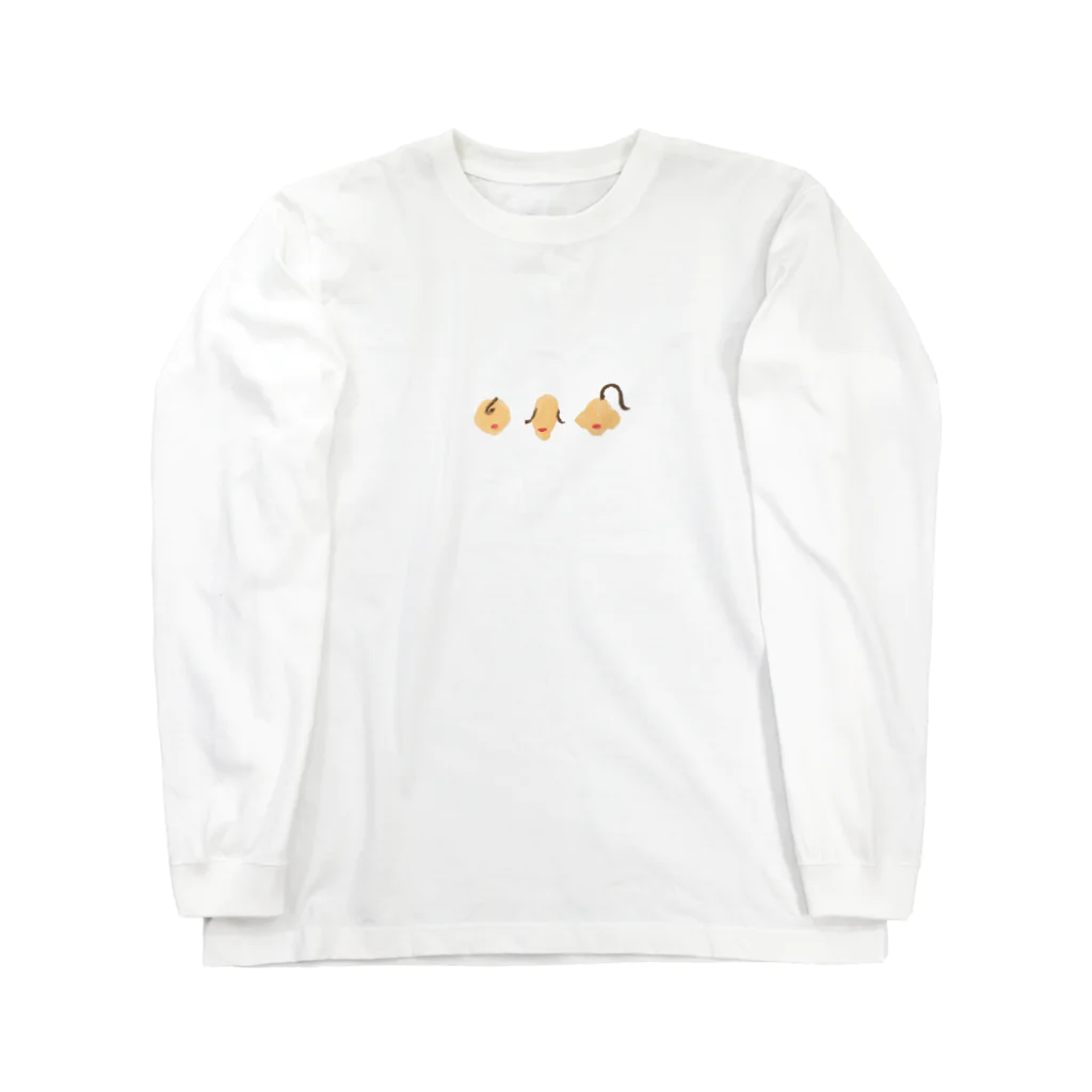 トンるクのゆでまめスリー Long Sleeve T-Shirt