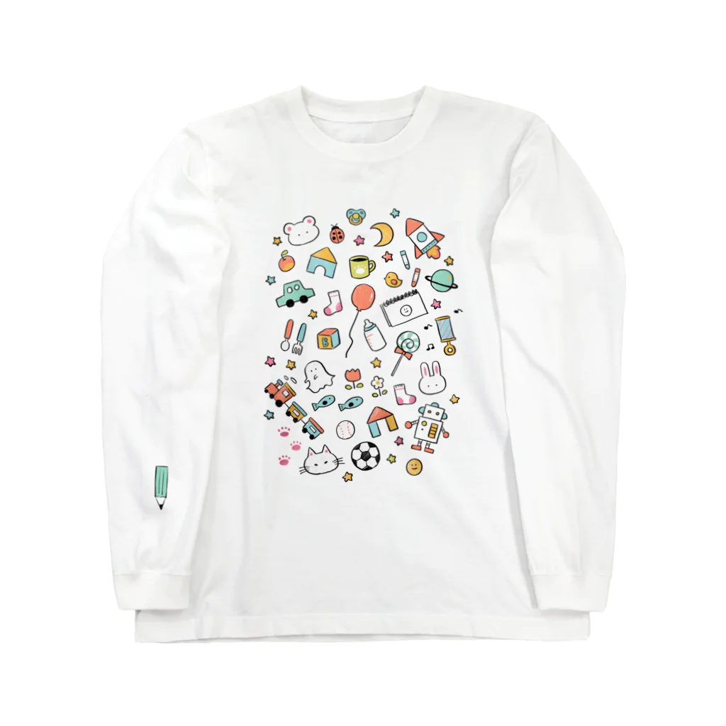 binkyのらくがきちょう・みぎききのこ Long Sleeve T-Shirt